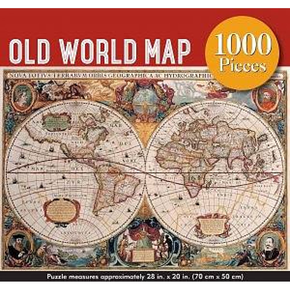 Old World Map pussel 1000 bitar